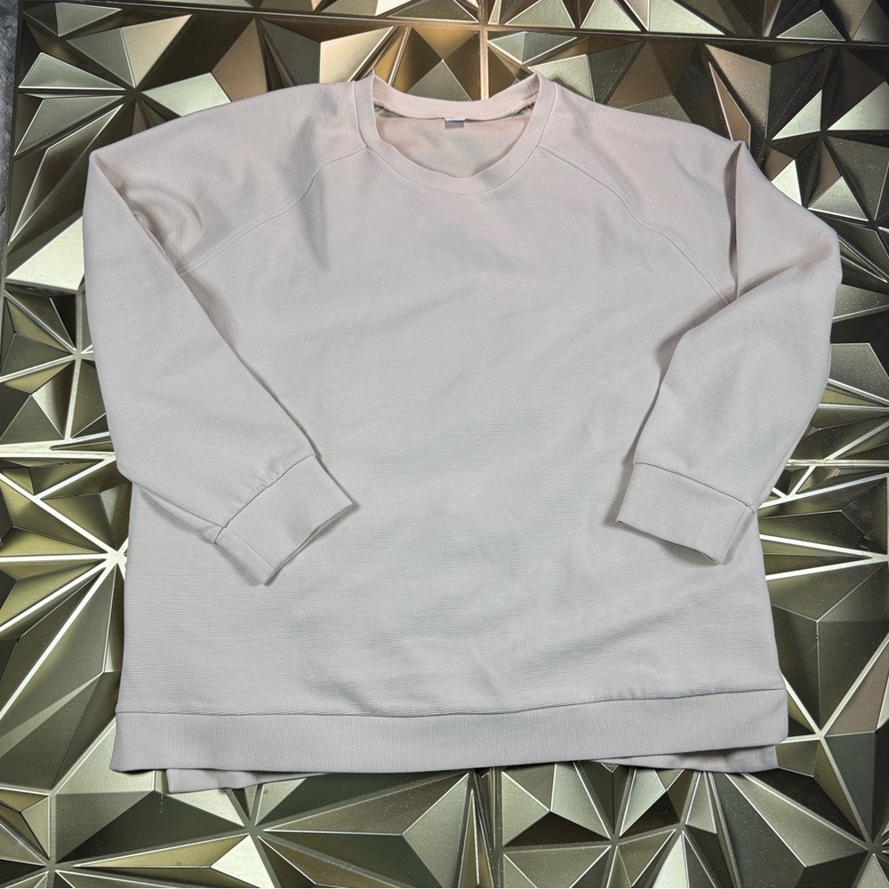 Women's Soft nude Crewneck Sweater - Picture 7 of 7